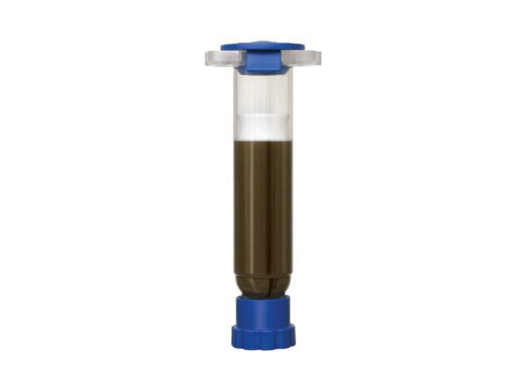 Smerf, Pastę, Metal, Pastę with metal particle in tube, front side. 